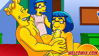 Hentai Barty Szexel Egy Nagy Mellű Anyával A Simptoons Simpsons Pornóban