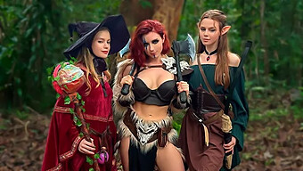 Frumuseți Micuțe În Cosplay Și Jucării Mari - O Aventură Sălbatică De Sex D&D.